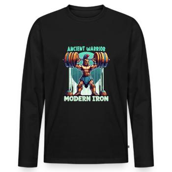 Julius Caesar Roman History Roman Empire - Men's Premium Organic Long Sleeve Shirt - black - Front - Nico (187cm)