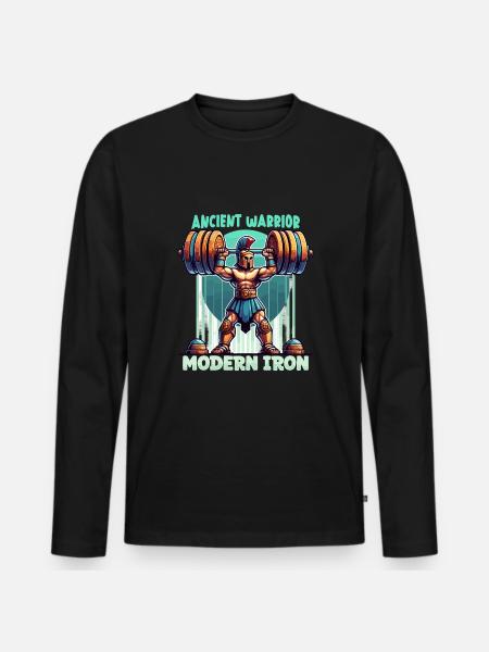 Julius Cæsar Romerhistorie Romerriget - Premium økologisk langærmet T-shirt til mænd - sort