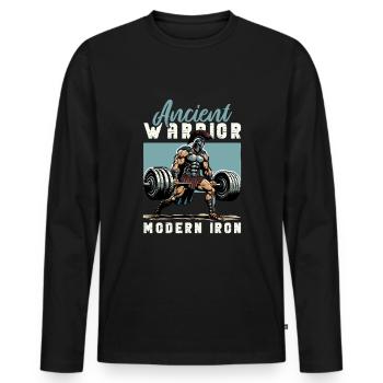 Julius Caesar Roman History Roman Empire - Men's Premium Organic Long Sleeve Shirt - black - Front - Nico (187cm)