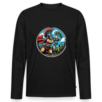 Julius Caesar Roman History Roman Empire - Men's Premium Organic Long Sleeve Shirt - black - Front - Nico (187cm)