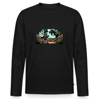 Julius Caesar Roman History Roman Empire - Men's Premium Organic Long Sleeve Shirt - black - Front - Nico (187cm)