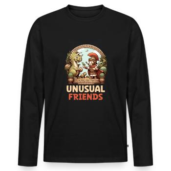 Julius Caesar Roman History Roman Empire - Men's Premium Organic Long Sleeve Shirt - black - Front - Nico (187cm)