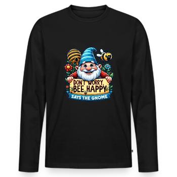 Sailors Sea Shanty Singing Ship Adventures - Men's Premium Organic Long Sleeve Shirt - black - Front - Nico (187cm)