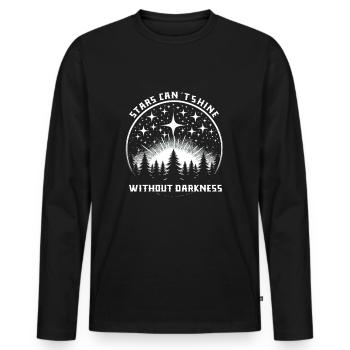 Astrophotography Astronomy Space Camera - Men's Premium Organic Long Sleeve Shirt - black - Front - Nico (187cm)