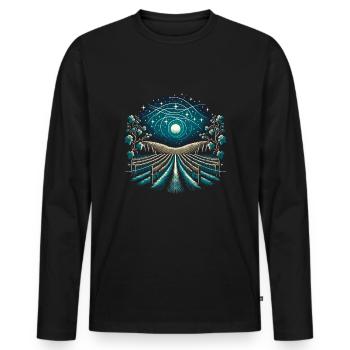 Wine making Wine Maker Wine Lover Wine Fan - Männer Premium Bio Langarmshirt - Schwarz - Vorne - Nico (187cm)