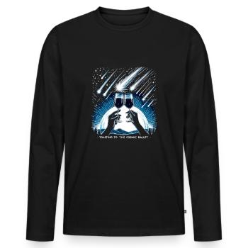 Wine making Wine Maker Wine Lover Wine Fan - Männer Premium Bio Langarmshirt - Schwarz - Vorne - Nico (187cm)
