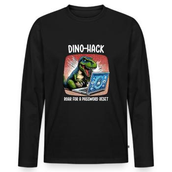 Analyste en piratage éthique Cybersécurité éthique - T-shirt manches longues Premium bio Homme - noir - Devant - Nico (187cm)