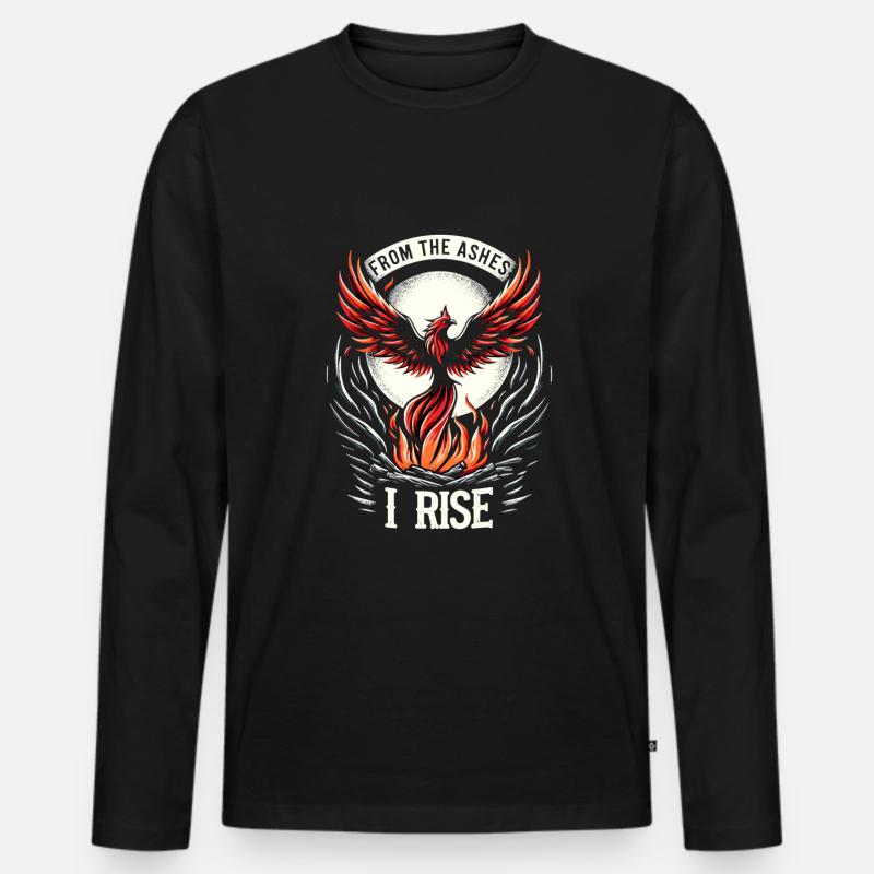 Schlaganfall-überlebende Schlaganfall-bewusstsein - Männer Premium Bio Langarmshirt - Schwarz