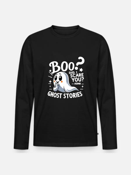 Asmr Whispering Asmr Enthusiast Mindfulness - Men's Premium Organic Long Sleeve Shirt - black