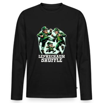 Irish Dancing Ireland Outfit Irish Music - Männer Premium Bio Langarmshirt - Schwarz - Vorne - Nico (187cm)