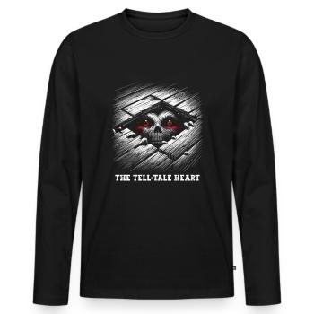 Edgar Allan Poe Fan, Classical Literature, - Men's Premium Organic Long Sleeve Shirt - black - Front - Nico (187cm)