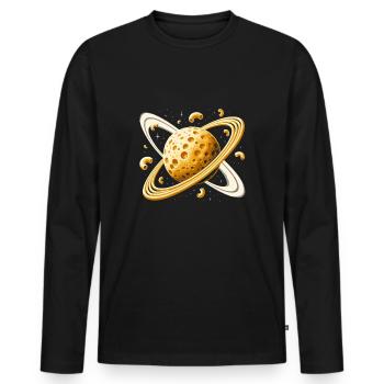 Alien Extraterrestrial Area 51 Ufo Space Geek - Männer Premium Bio Langarmshirt - Schwarz - Vorne - Nico (187cm)