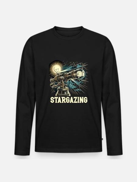 Astrophotography Astronomy Space Camera - Men's Premium Organic Long Sleeve Shirt - black