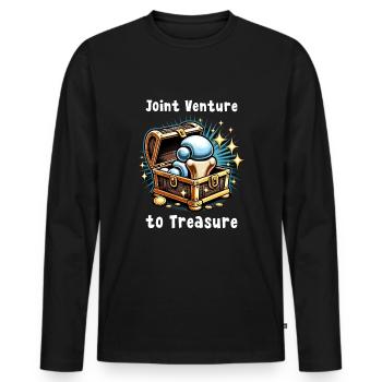 Hip Replacement Surgery Hip Surgery Post-op - Men's Premium Organic Long Sleeve Shirt - black - Front - Nico (187cm)