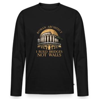 Julius Caesar Roman History Roman Empire - Men's Premium Organic Long Sleeve Shirt - black - Front - Nico (187cm)