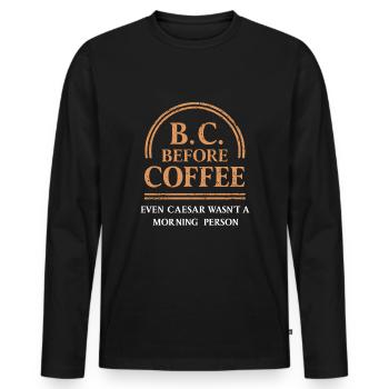 Julius Caesar Roman History Roman Empire - Men's Premium Organic Long Sleeve Shirt - black - Front - Nico (187cm)