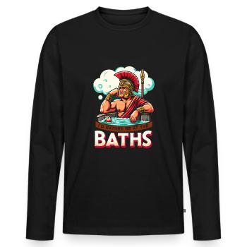 Julius Caesar Roman History Roman Empire - Men's Premium Organic Long Sleeve Shirt - black - Front - Nico (187cm)