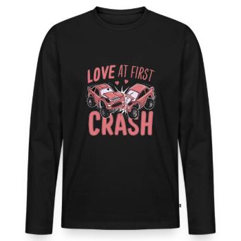 Demo Derby Demolition Derby Demolition Derby - Men's Premium Organic Long Sleeve Shirt - black - Front - Nico (187cm)