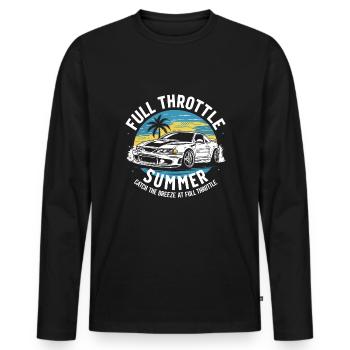Car drift racing, racing car motorsport drift - Men's Premium Organic Long Sleeve Shirt - black - Front - Nico (187cm)