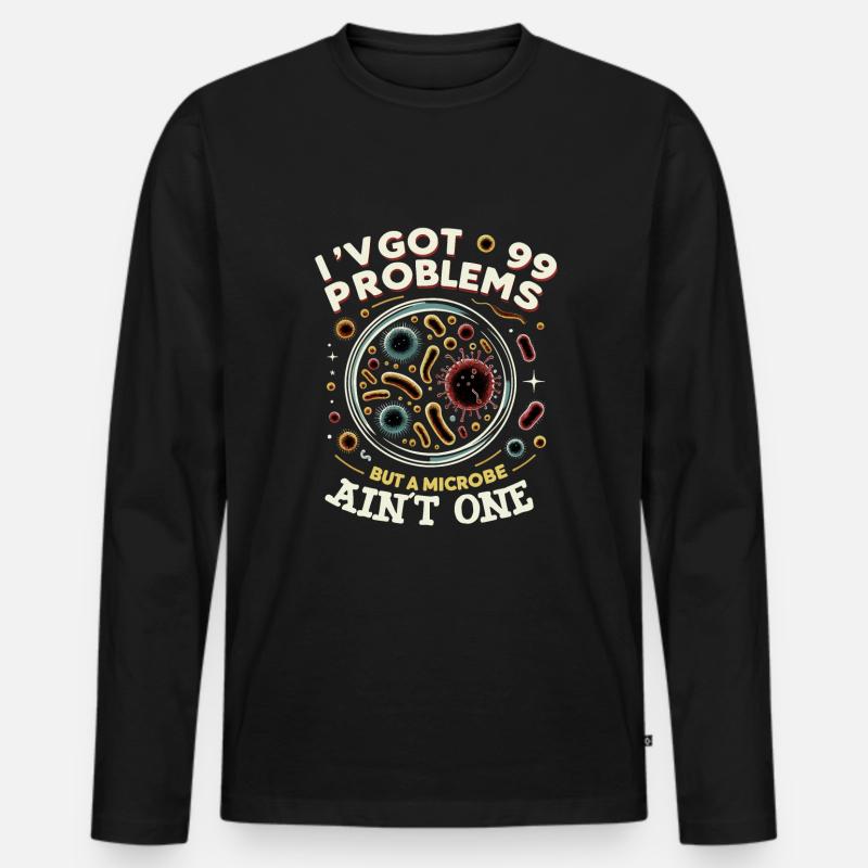 Microbiologist Microbiology Lab Staph Biology - Männer Premium Bio Langarmshirt - Schwarz