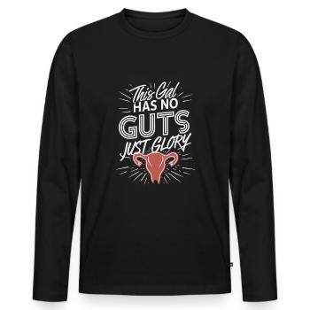 Hystérectomie pour restaurer la - T-shirt manches longues Premium bio Homme - noir - Devant - Nico (187cm)