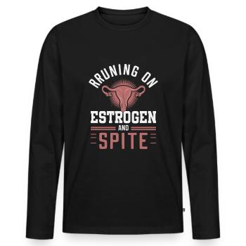Hystérectomie pour restaurer la - T-shirt manches longues Premium bio Homme - noir - Devant - Nico (187cm)