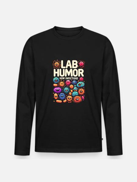 Mikrobiolog Mikrobiologi Lab Staph Biologi - Premium økologisk langærmet T-shirt til mænd - sort