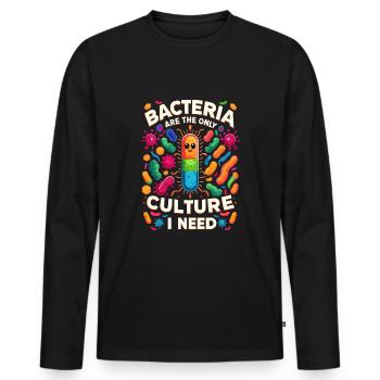 Microbiologist Microbiology Lab Staph Biology - Men's Premium Organic Long Sleeve Shirt - black - Front - Nico (187cm)