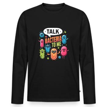 Microbiologist Microbiology Lab Staph Biology - Men's Premium Organic Long Sleeve Shirt - black - Front - Nico (187cm)