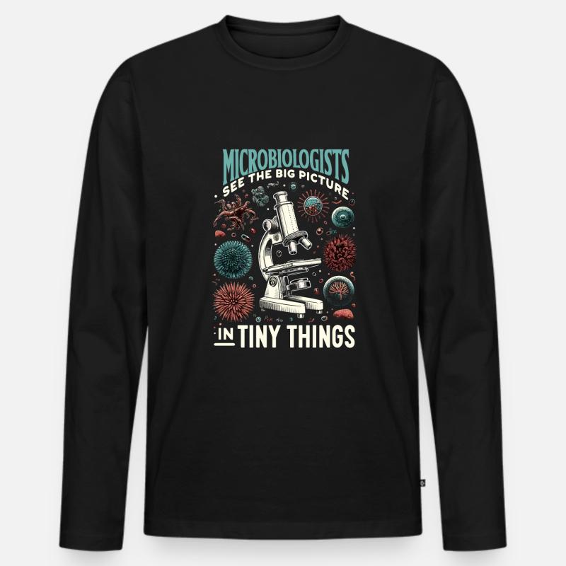 Microbiologist Microbiology Lab Staph Biology - Männer Premium Bio Langarmshirt - Schwarz