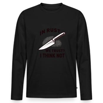 Knife Collector Knife Collection Hunting Fishing - Männer Premium Bio Langarmshirt - Schwarz - Vorne - Nico (187cm)