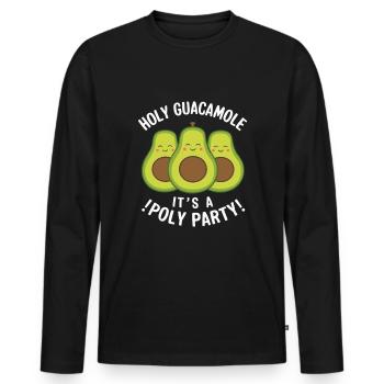 Polyamorous Community Polyamorous Parenting - Men's Premium Organic Long Sleeve Shirt - black - Front - Nico (187cm)