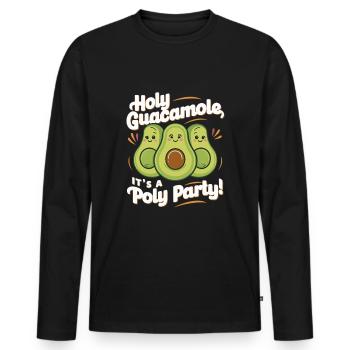 Polyamorous Community Polyamorous Parenting - Men's Premium Organic Long Sleeve Shirt - black - Front - Nico (187cm)