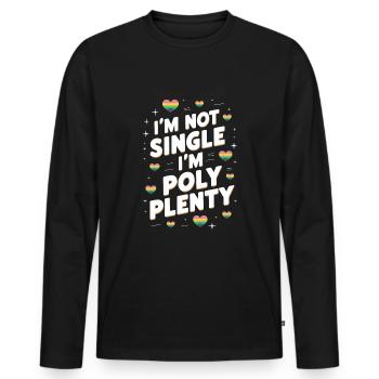 Polyamorous Community Polyamorous Parenting - Men's Premium Organic Long Sleeve Shirt - black - Front - Nico (187cm)