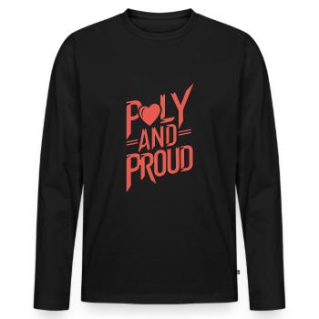 Polyamorous Community Polyamorous Parenting - Men's Premium Organic Long Sleeve Shirt - black - Front - Nico (187cm)