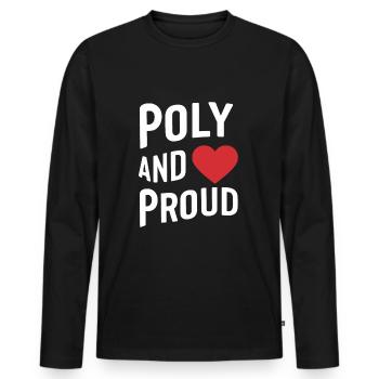 Polyamorous Community Polyamorous Parenting - Men's Premium Organic Long Sleeve Shirt - black - Front - Nico (187cm)