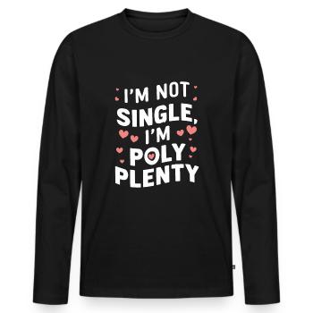Polyamorous Community Polyamorous Parenting - Men's Premium Organic Long Sleeve Shirt - black - Front - Nico (187cm)
