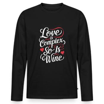Polyamorous Community Polyamorous Parenting - Men's Premium Organic Long Sleeve Shirt - black - Front - Nico (187cm)