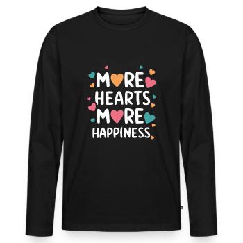 Polyamorous Community Polyamorous Parenting - Men's Premium Organic Long Sleeve Shirt - black - Front - Nico (187cm)