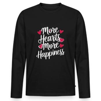 Polyamorous Community Polyamorous Parenting - Men's Premium Organic Long Sleeve Shirt - black - Front - Nico (187cm)
