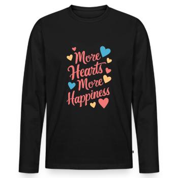 Polyamorous Community Polyamorous Parenting - Men's Premium Organic Long Sleeve Shirt - black - Front - Nico (187cm)