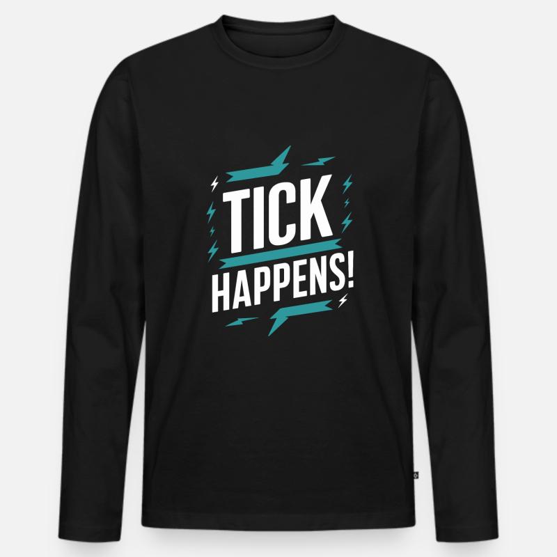 Tourette-syndrom-bewusstsein Neurodiverse - Männer Premium Bio Langarmshirt - Schwarz