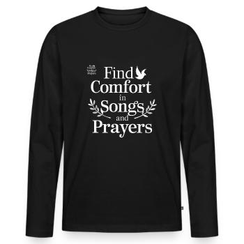 Musique chorale Chant religieux Musique confessionnelle - T-shirt manches longues Premium bio Homme - noir - Devant - Nico (187cm)