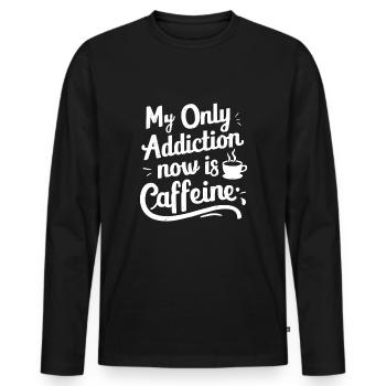 recovery from alcohol dependence sobriety aa - Men's Premium Organic Long Sleeve Shirt - black - Front - Nico (187cm)