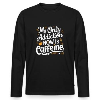 recovery from alcohol dependence sobriety aa - Men's Premium Organic Long Sleeve Shirt - black - Front - Nico (187cm)