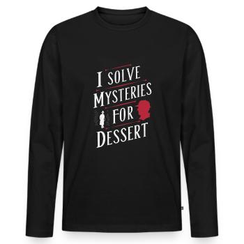 Meurtre Mystère Tenue De Dîner, Fête, Scène De Crime - T-shirt manches longues Premium bio Homme - noir - Devant - Nico (187cm)