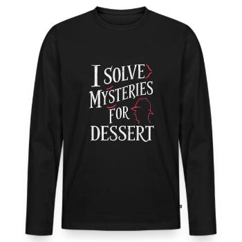 Meurtre Mystère Tenue De Dîner, Fête, Scène De Crime - T-shirt manches longues Premium bio Homme - noir - Devant - Nico (187cm)