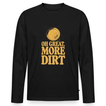 Gold Rush Adventure Gold Prospector Treasure Hunt - Men's Premium Organic Long Sleeve Shirt - black - Front - Nico (187cm)