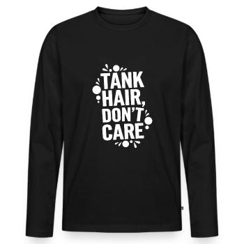 Aquascaping Enthusiast Underwater Gardening - Men's Premium Organic Long Sleeve Shirt - black - Front - Nico (187cm)