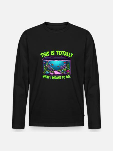 Aquascaping Enthusiast Underwater Gardening - Men's Premium Organic Long Sleeve Shirt - black